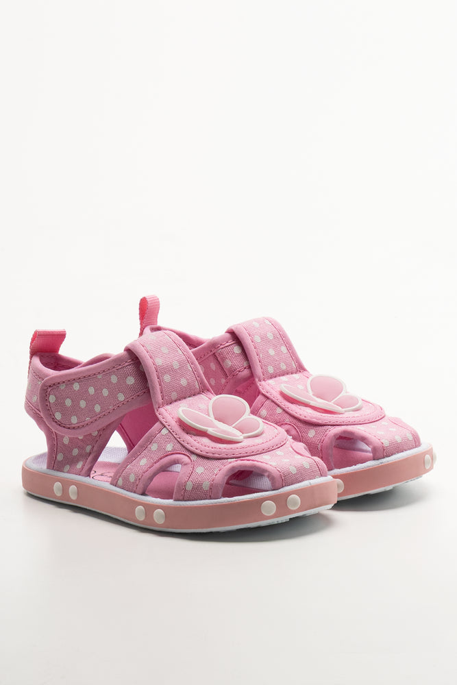 Butterfly Foxing Sandals Pink