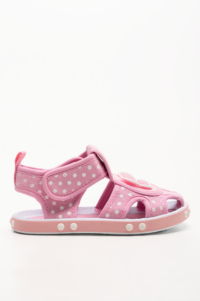Butterfly Foxing Sandals Pink (1)