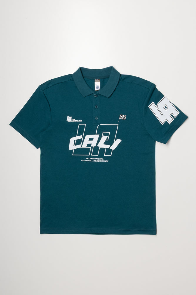 Oversized Short Sleeve Golfer Green