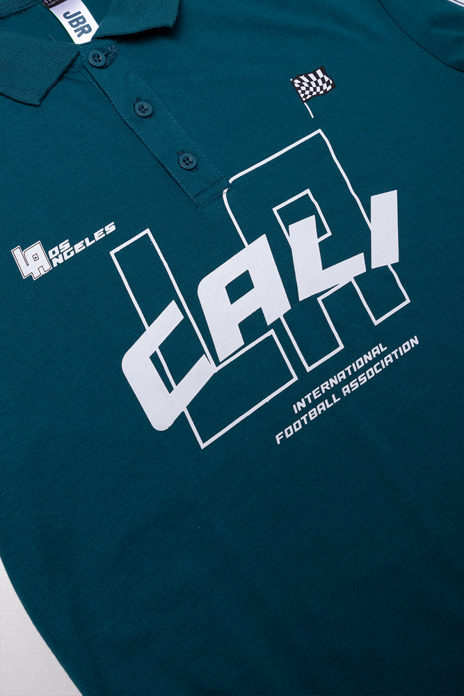 Oversized Short Sleeve Golfer Green