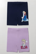 Frozen 2 Pack Leggings Navy And Lilac