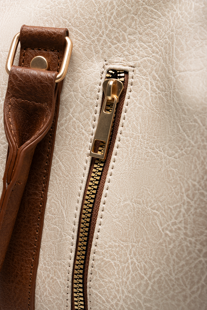 Shoe Compartment Weekender Bag Natural (3)