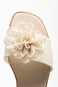 Flower Trim Mule Natural (4)