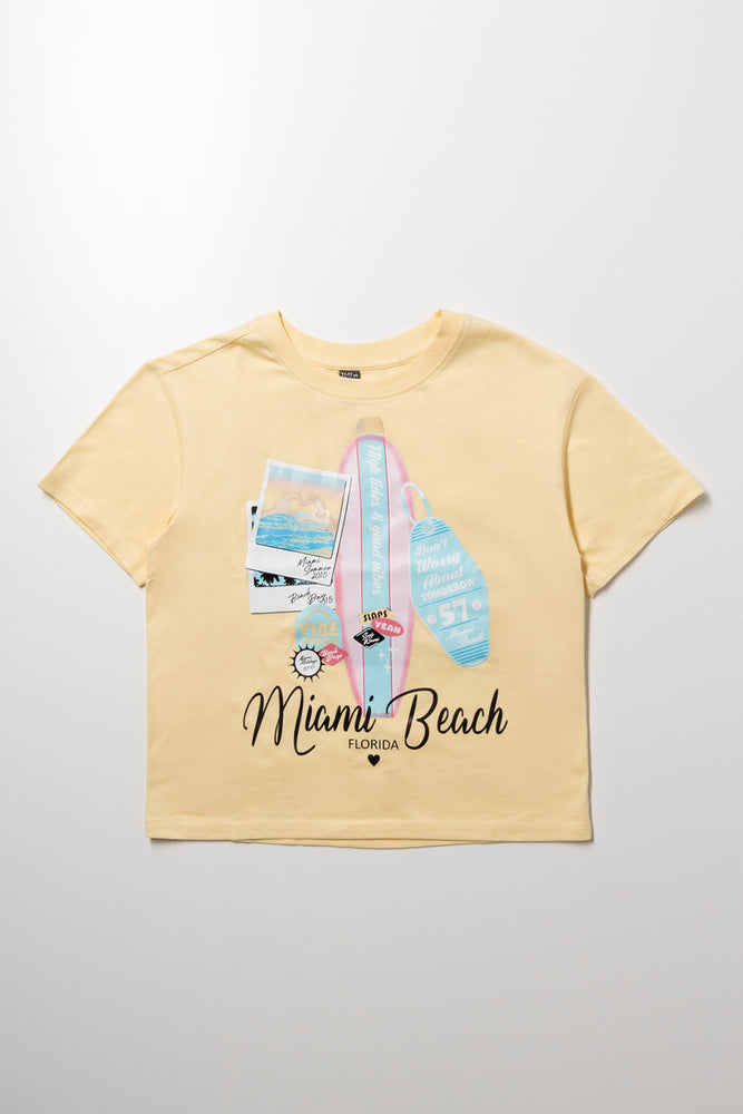 Short Sleeve T-Shirt Yellow | Tops & T-Shirts | Ackermans