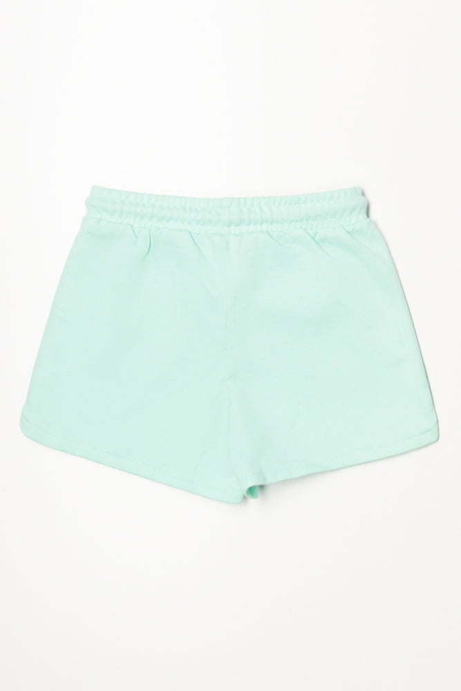 Fleece Shorts Light Blue (2)