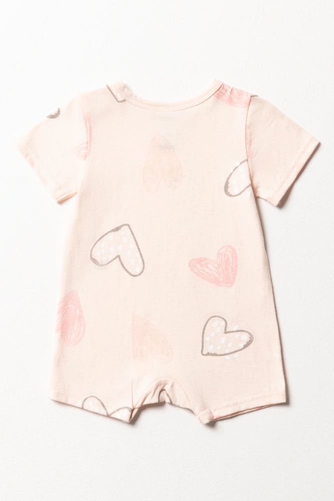 Hearts Romper Light Pink (3)