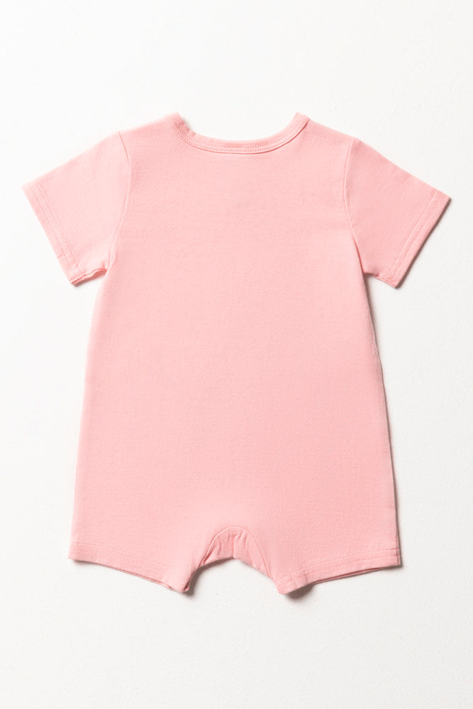 Bees Romper Pink (4)