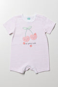 Cherry Romper Pink