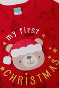 My First Christmas Romper Red (1)