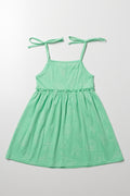 Seashell Strappy Dress Green (2)