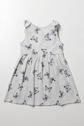 Butterfly Dress With Bows Grey (2)