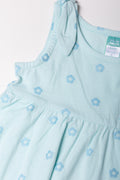 Flower Babydoll Dress Aqua (1)