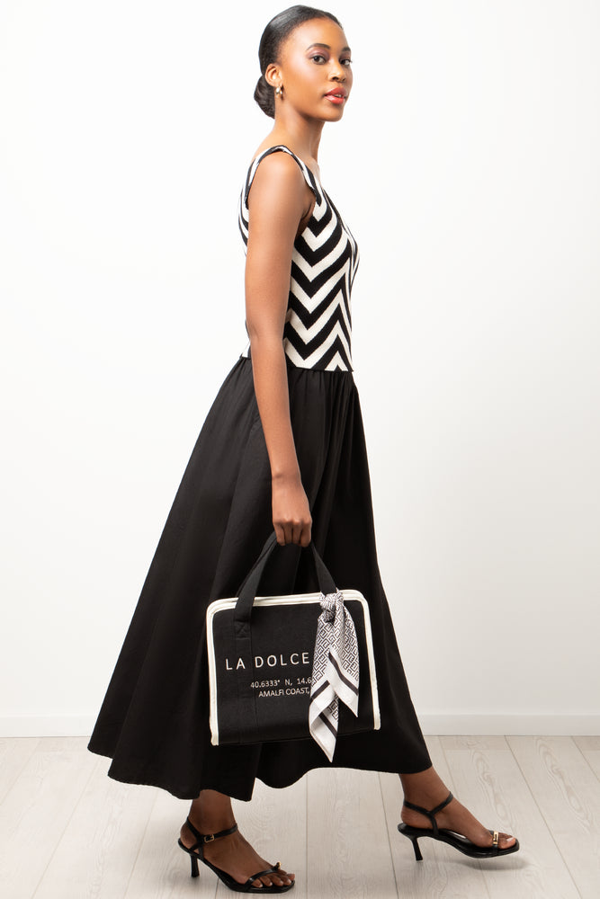 Sleeveless Cami Stone & Black