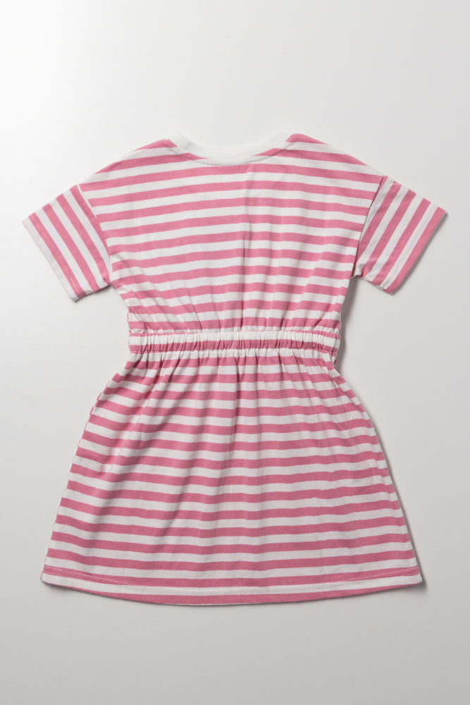 Minnie Mouse Stripe Dress Pink (2)