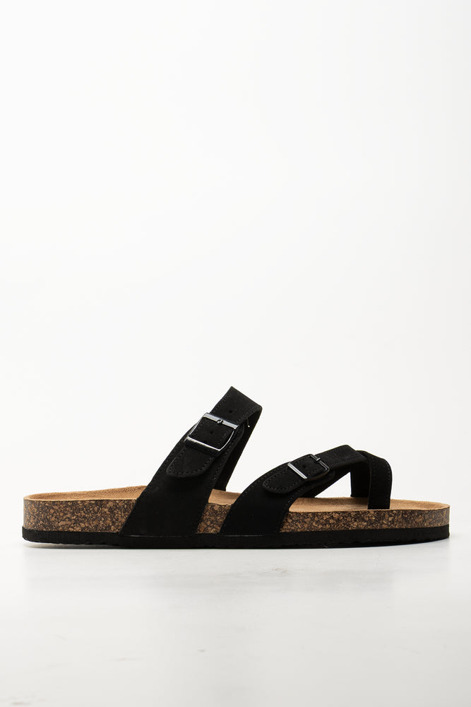 Toe Post Sandals Black