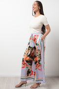 Relaxed Satin Pants Multicolour (2)