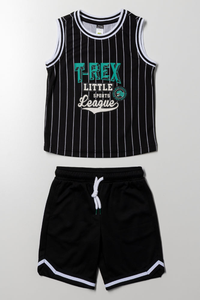 2 Piece Basketball Set Black