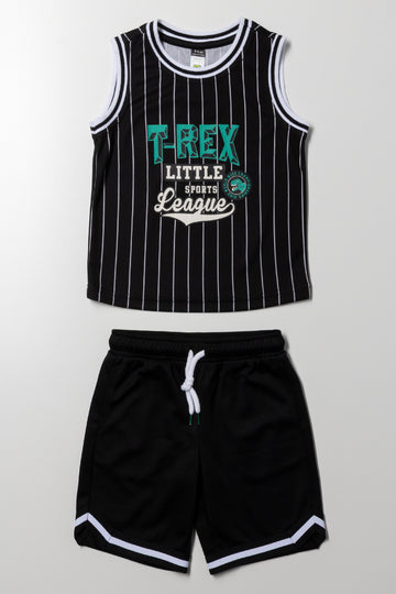 2 Piece Basketball Set Black
