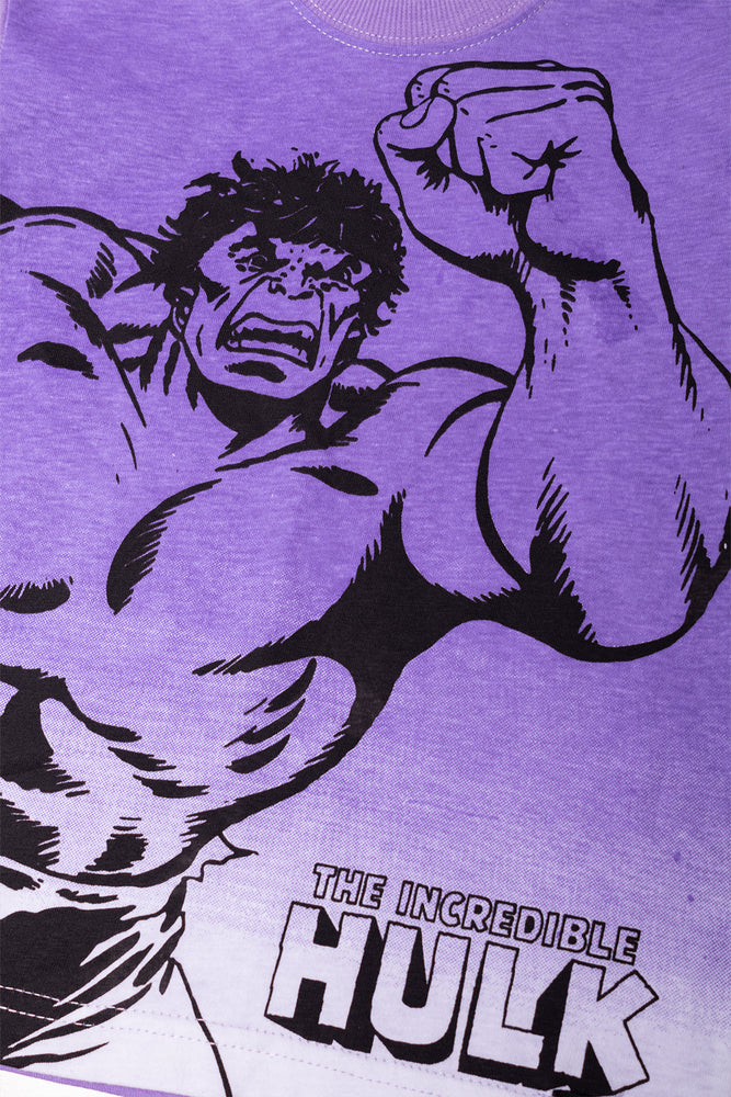 Hulk 2 Pack Short Sleeve T-Shirts Green And Purple