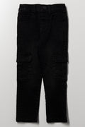 Cargo Denim Jeans Black