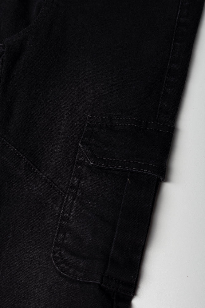 Cargo Denim Jeans Black (2)