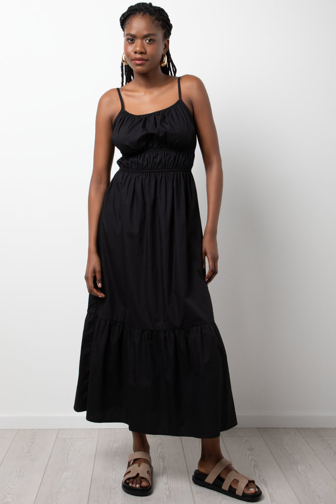 Tiered Maxi Dress Black