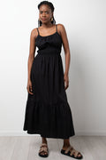 Tiered Maxi Dress Black
