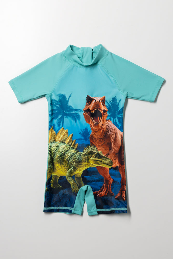 Dinosaur Swimsuit Blue