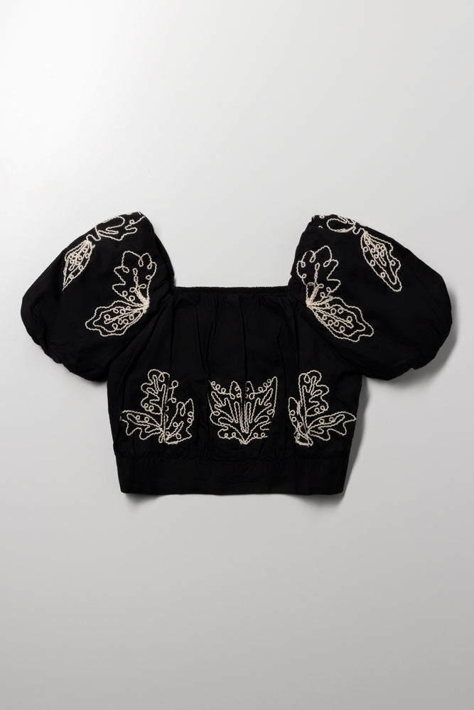 Puff Sleeve Top Black | Tops & T-Shirts | Ackermans Puff Sleeve Top Black | Tops & T-Shirts | Ackermans