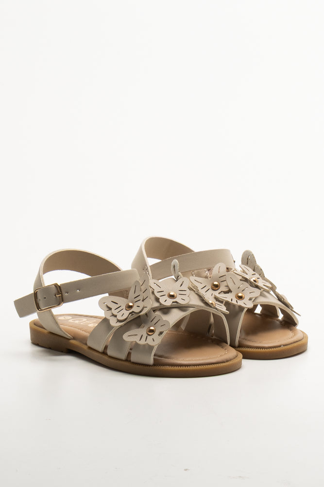 Butterfly Trim Sandals Natural