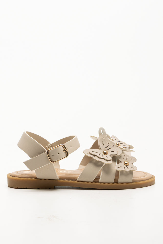 Butterfly Trim Sandals Natural