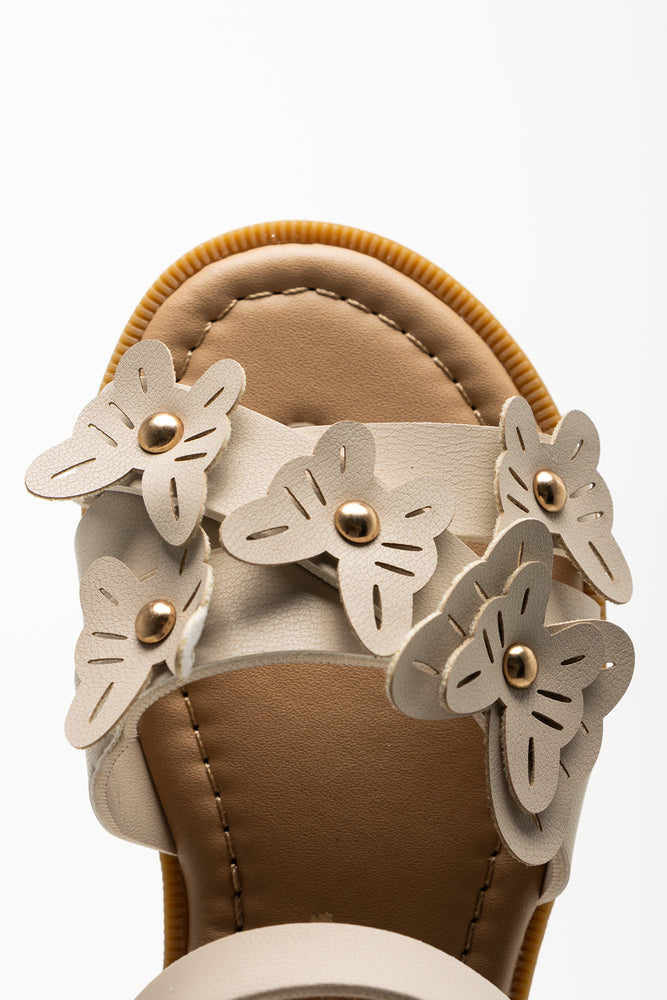 Butterfly Trim Sandals Natural (4)