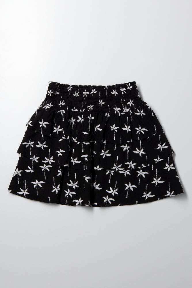 Palm Skirt Black