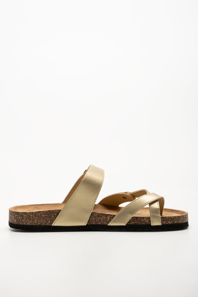 Toe Post Sandals Gold