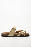 Toe Post Sandals Gold
