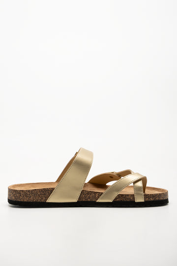 Toe Post Sandals Gold