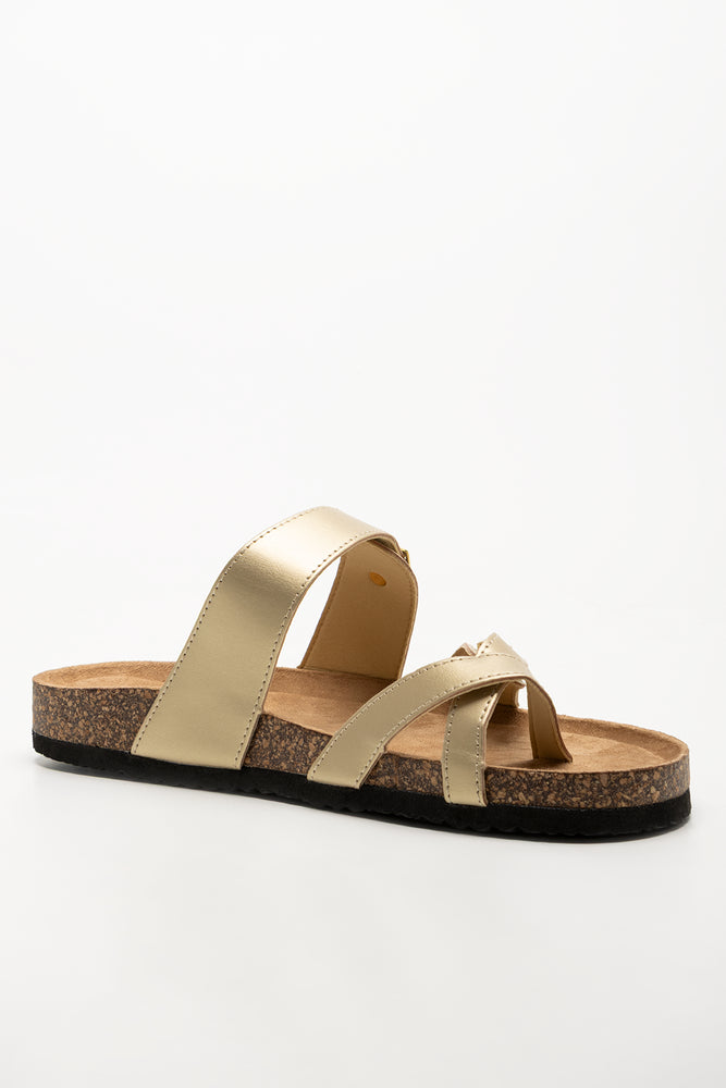 Toe Post Sandals Gold