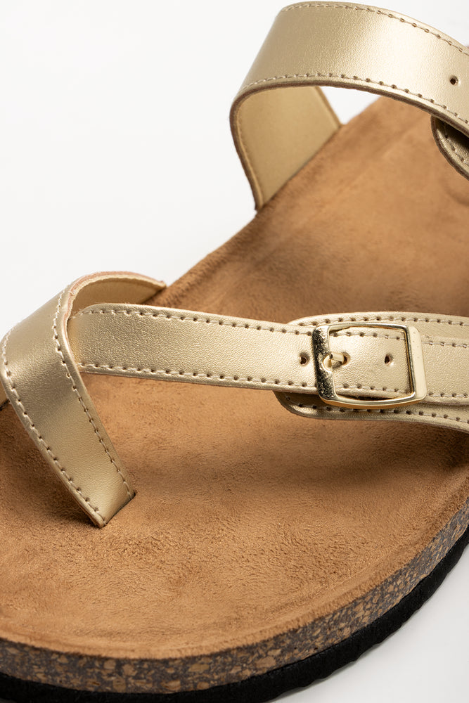Toe Post Sandals Gold (2)