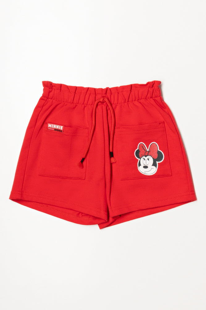 Minnie Mouse Fleece Shorts Red
