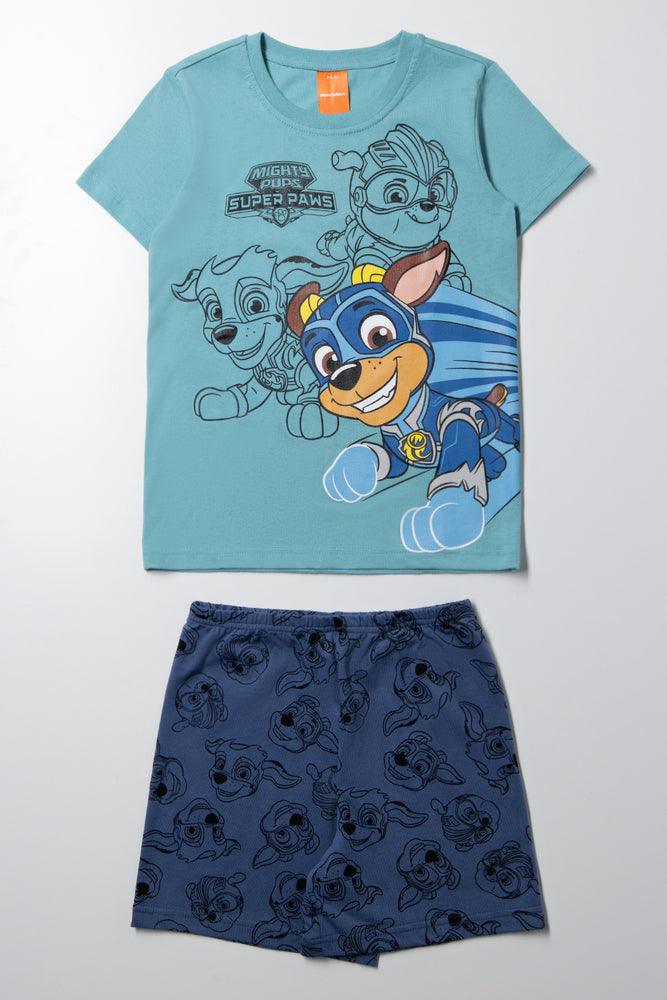 Paw Patrol Short Sleeve Pyjama Set Blue