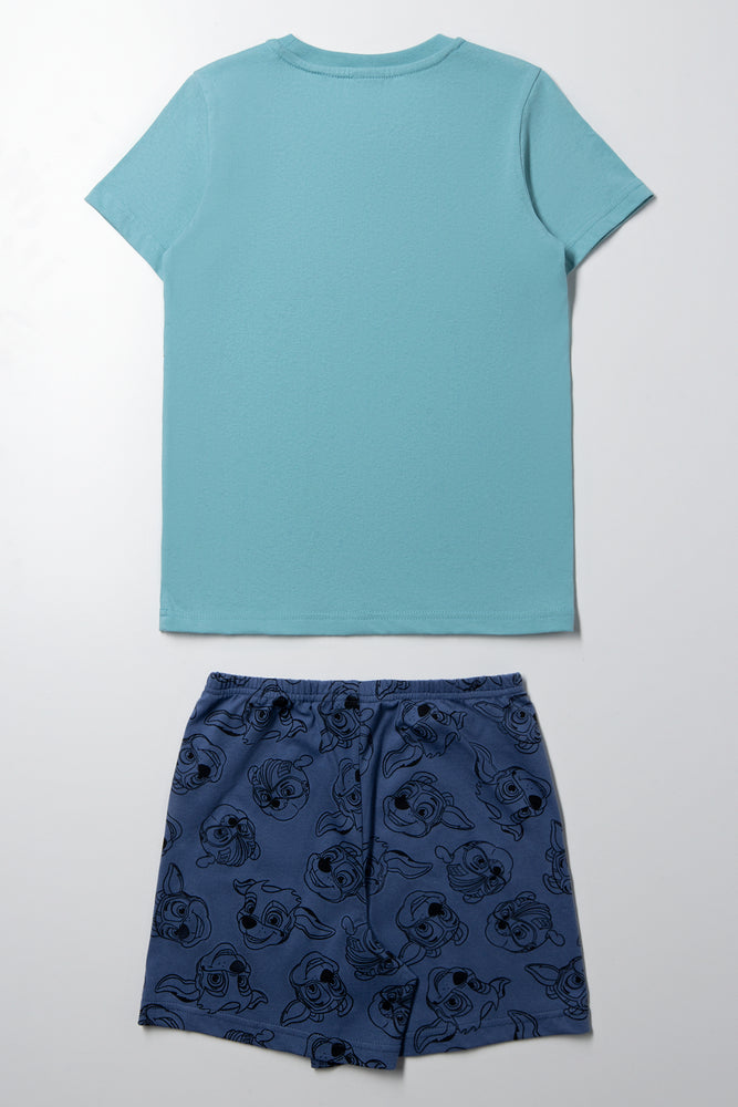 Paw Patrol Short Sleeve Pyjama Set Blue (3)