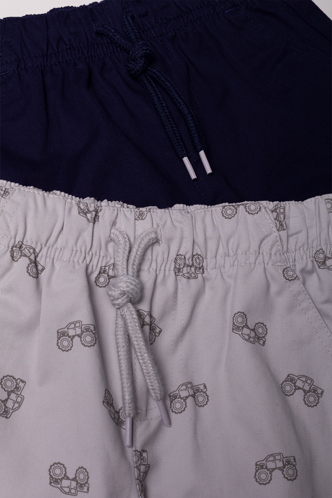 2 Pack Truck Shorts Navy And Grey