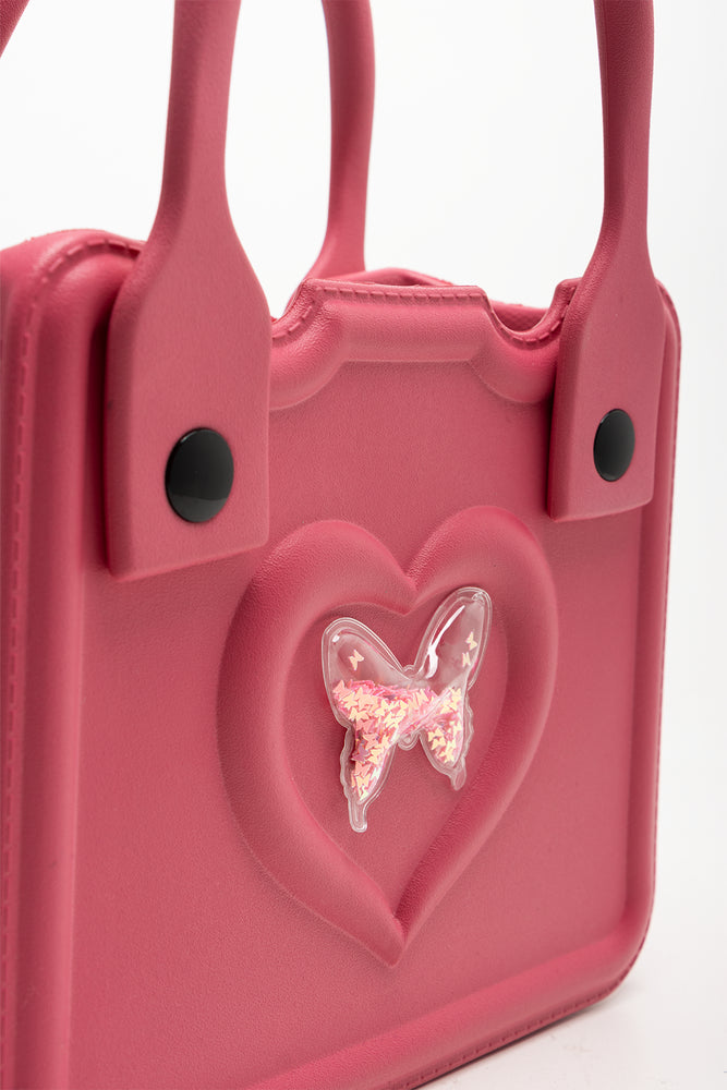 Moulded Heart Bag Pink (3)