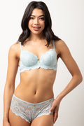 2 Pack Lace Balconette Bras Navy And Blue