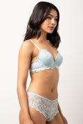2 Pack Lace Balconette Bras Navy And Blue (2)