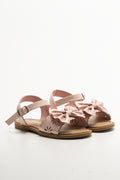 Bow Trim Sandals Pink