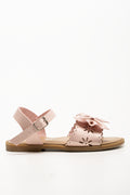 Bow Trim Sandals Pink (1)