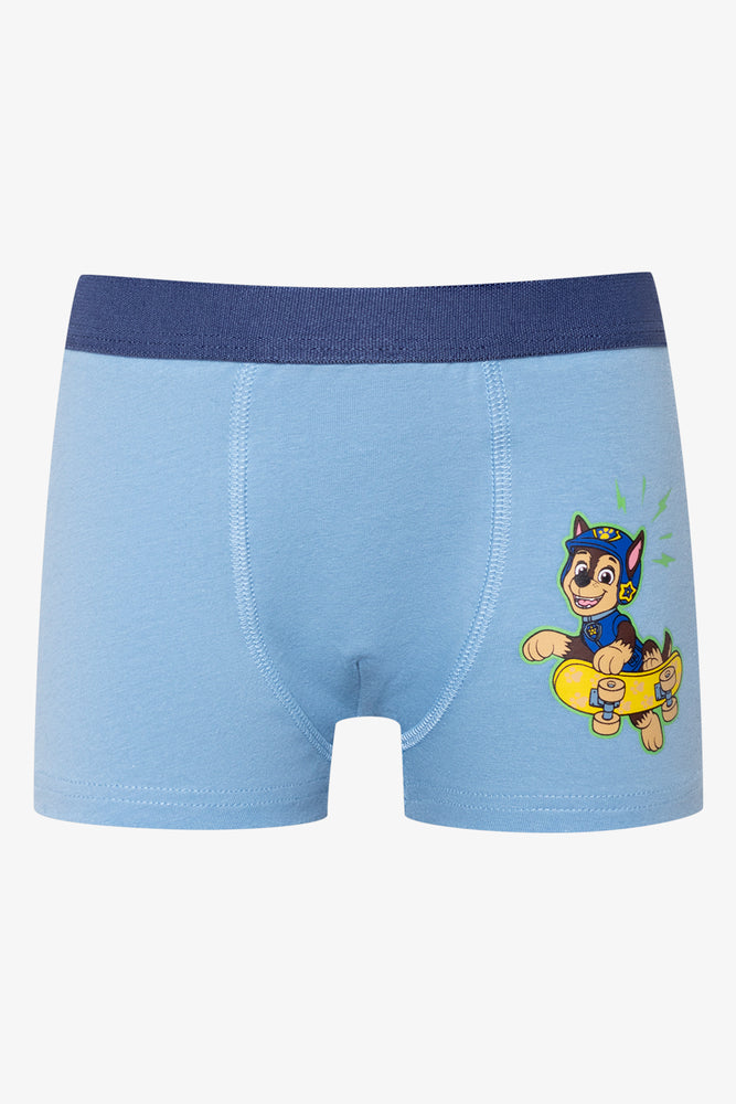 Paw Patrol 2 Pack Knit Boxers Blue And Grey
