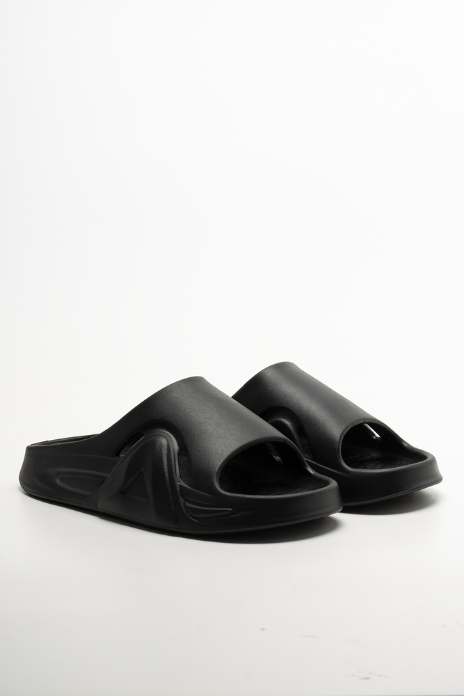 Moulded Triangle Slides Black