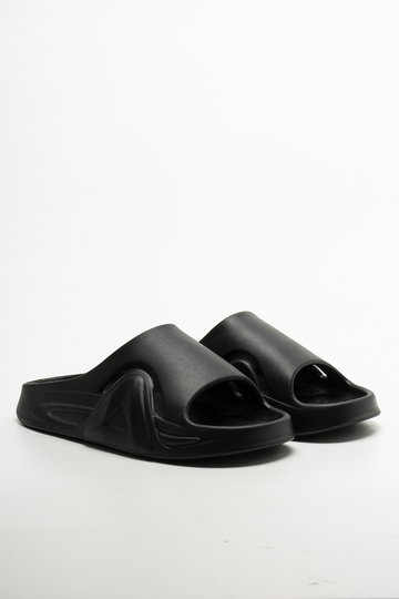 Moulded Triangle Slides Black